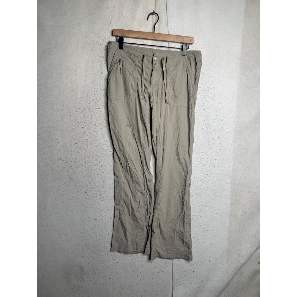 The North Face Womens Tan Nylon Ripstop Hiking Convertible Pants Size 8